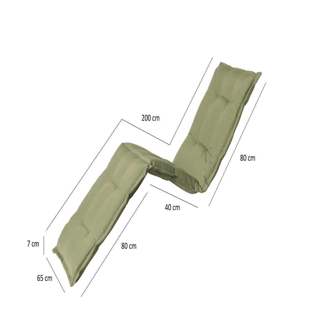 Sitzauflage St) cm (1 Panama Salbeigrün, Sonnenliegen-Auflage 200x60 Madison