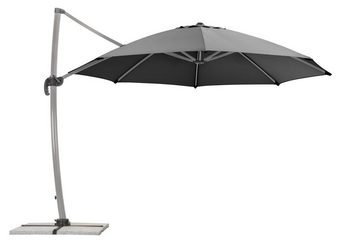 Schneider Schirme Ampelschirm Rhodos Rondo, LxB: 350x390 cm, mit Schutzhülle und Schirmständer, ohne Wegeplatten