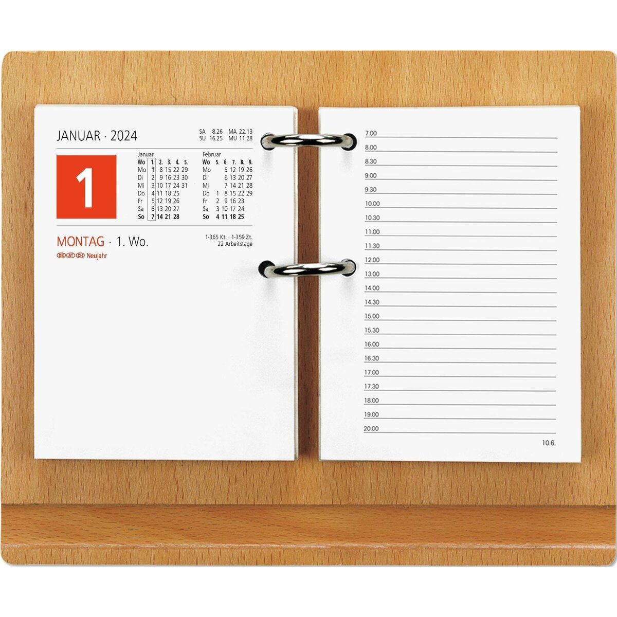 ZETTLER Schreibtischkalender Untersatz 331 für Umlegekalender