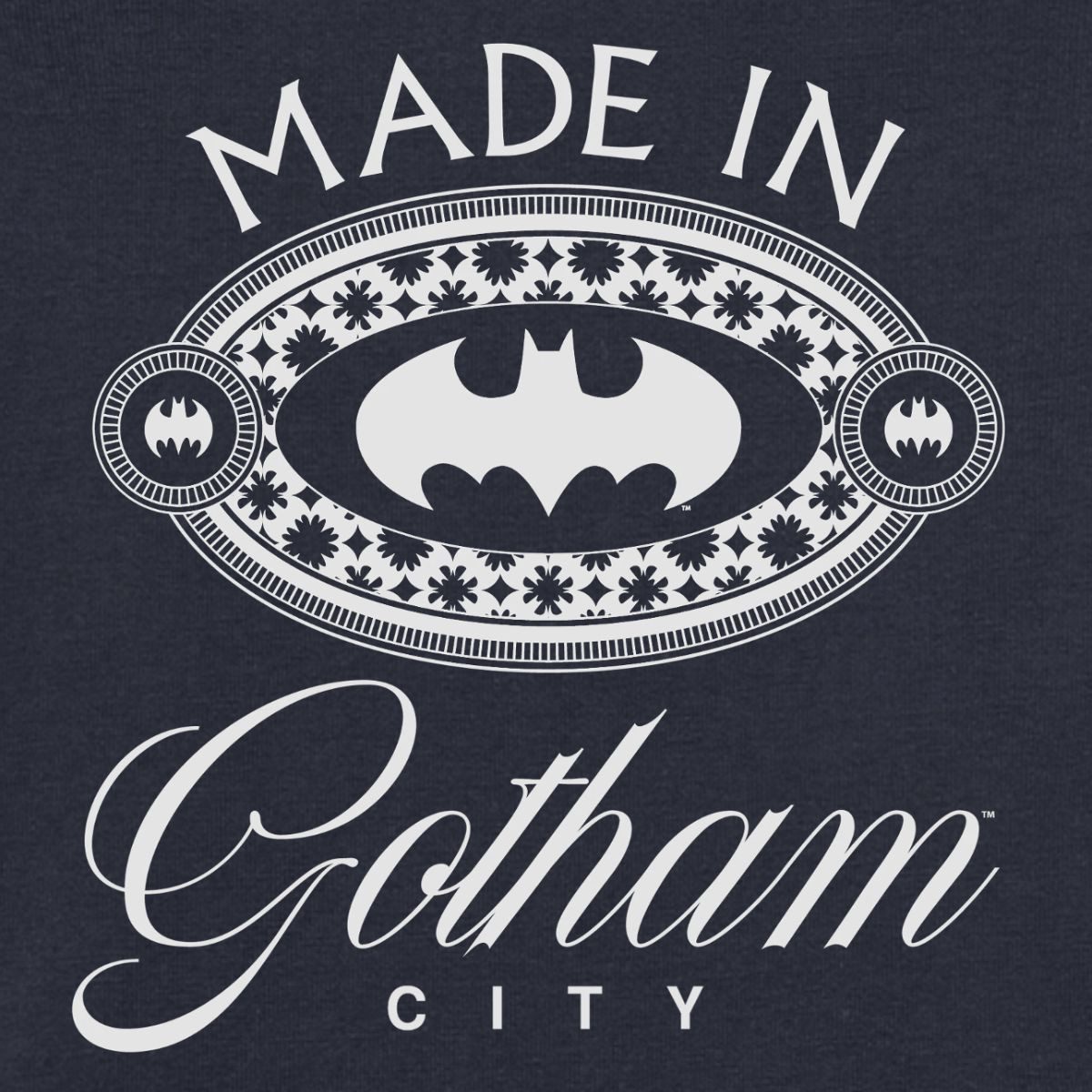 Spreadshirt Kurzarmbody Batman Made In Gotham City Logo Kurzarm Tages Baby Body (1-tlg)