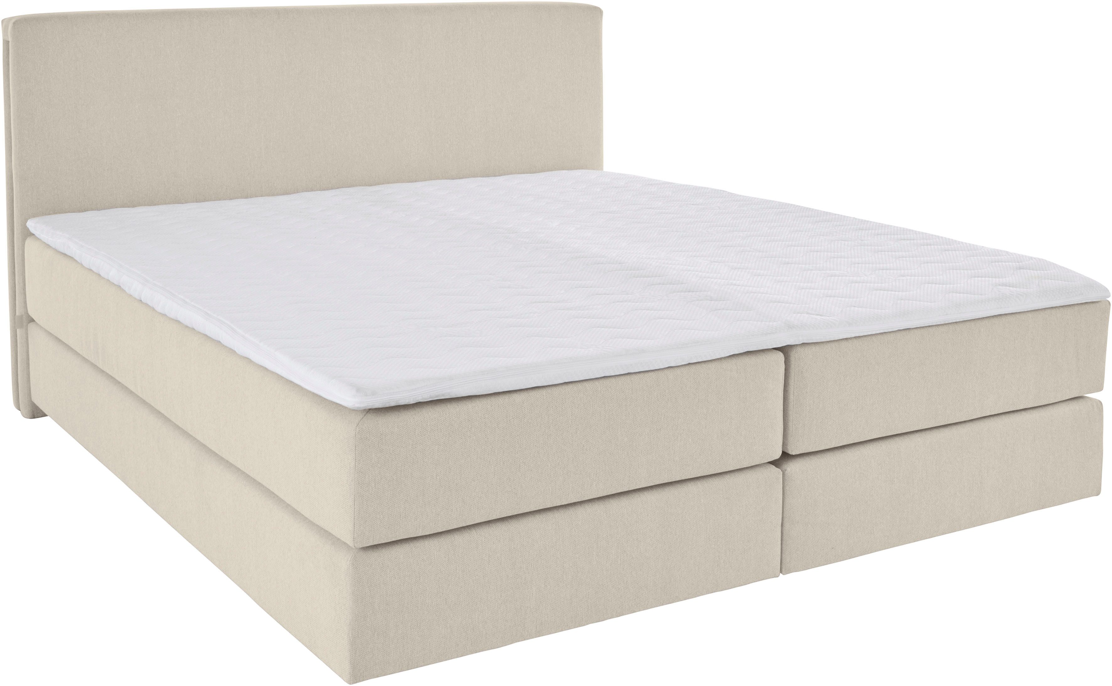 LeGer Home by Lena Gercke Boxspringbett Zalia erhältlich in verschiedenen Breiten, inkl. Toppper, wahlweise mit Bonnell- oder 7-Zonen-Tonnentaschenfederkern