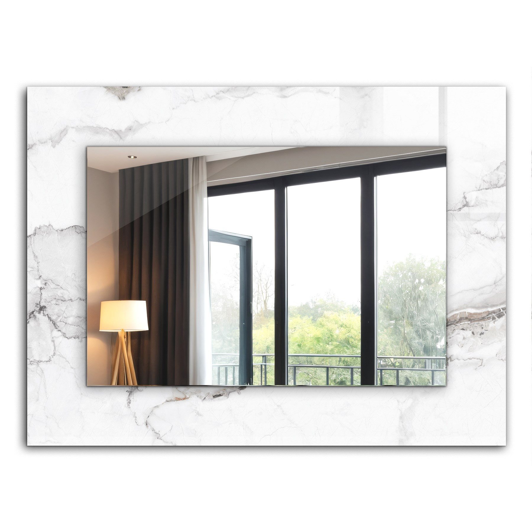 Tulup Dekospiegel Modern Spiegel mit Aufdruck, günstig online kaufen