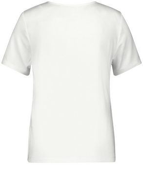 GERRY WEBER Kurzarmshirt T-Shirt mit Material-Patch