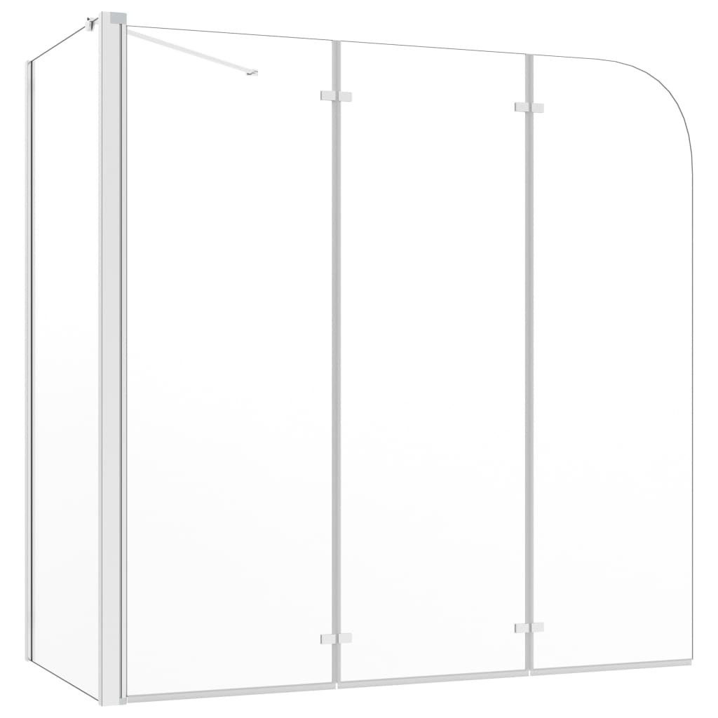 vidaXL Duschwand Duschabtrennung 120x69x130 cm Hartglas Transparent