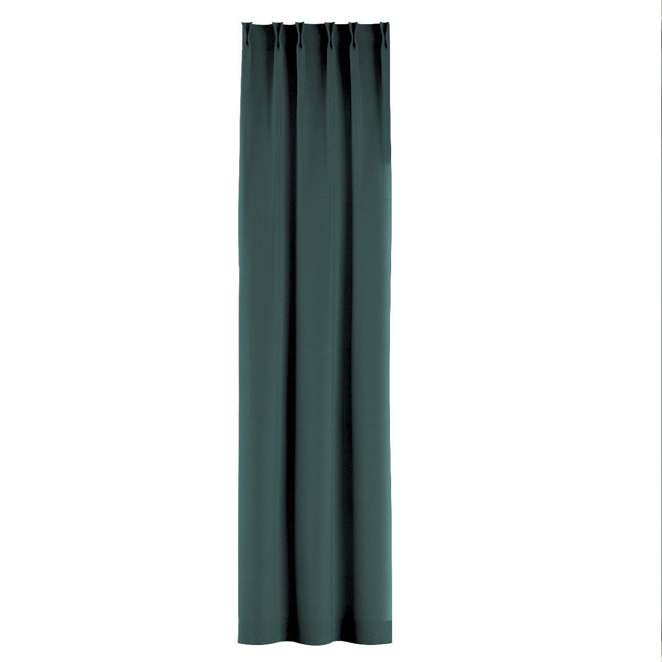 x Dekoria Leinen, 2-er flämischen cm, Vorhang mit grün Vorhang 70 Falten 100