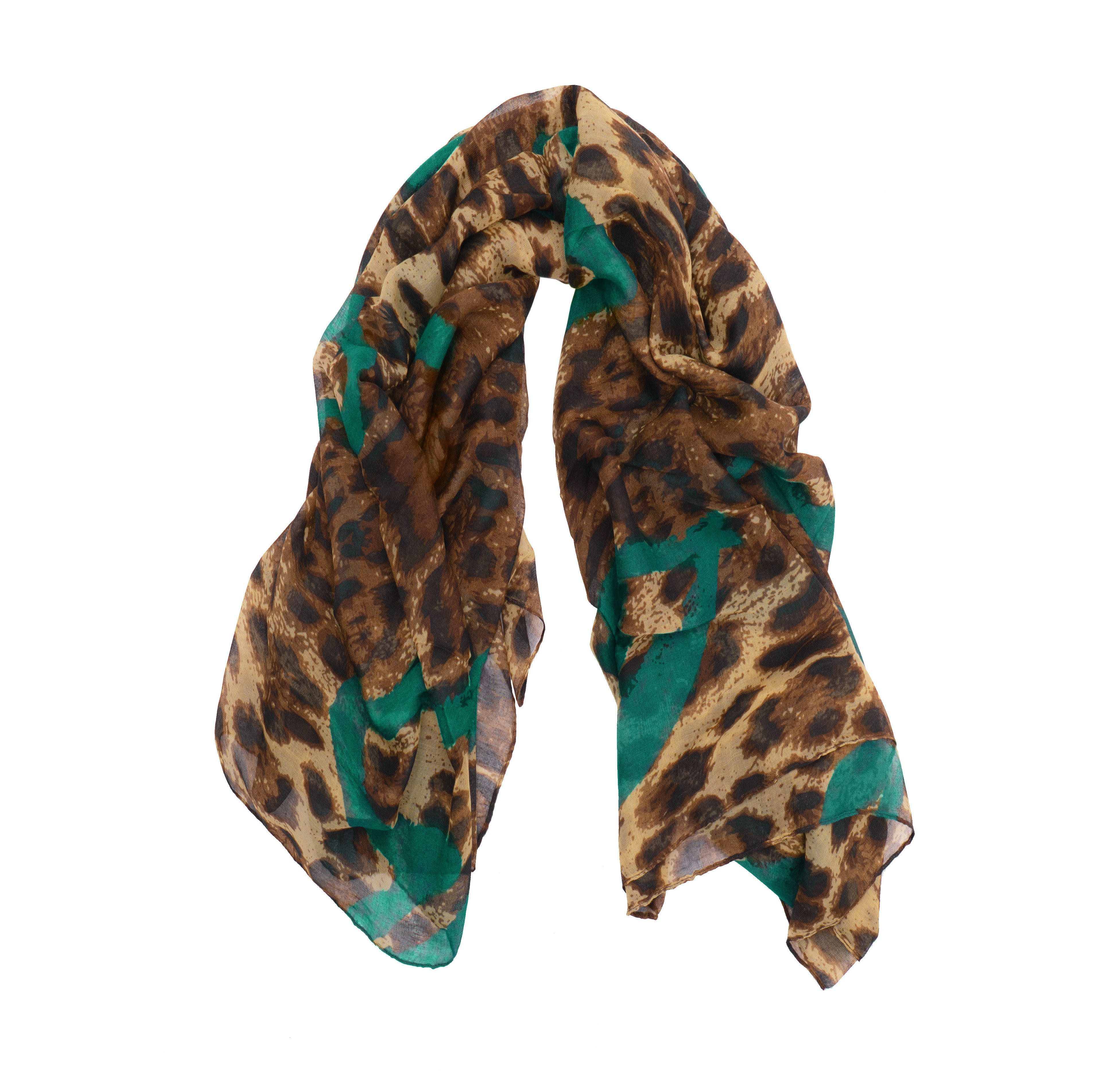 Passioni Schal mit abstraktem Leoparden-muster