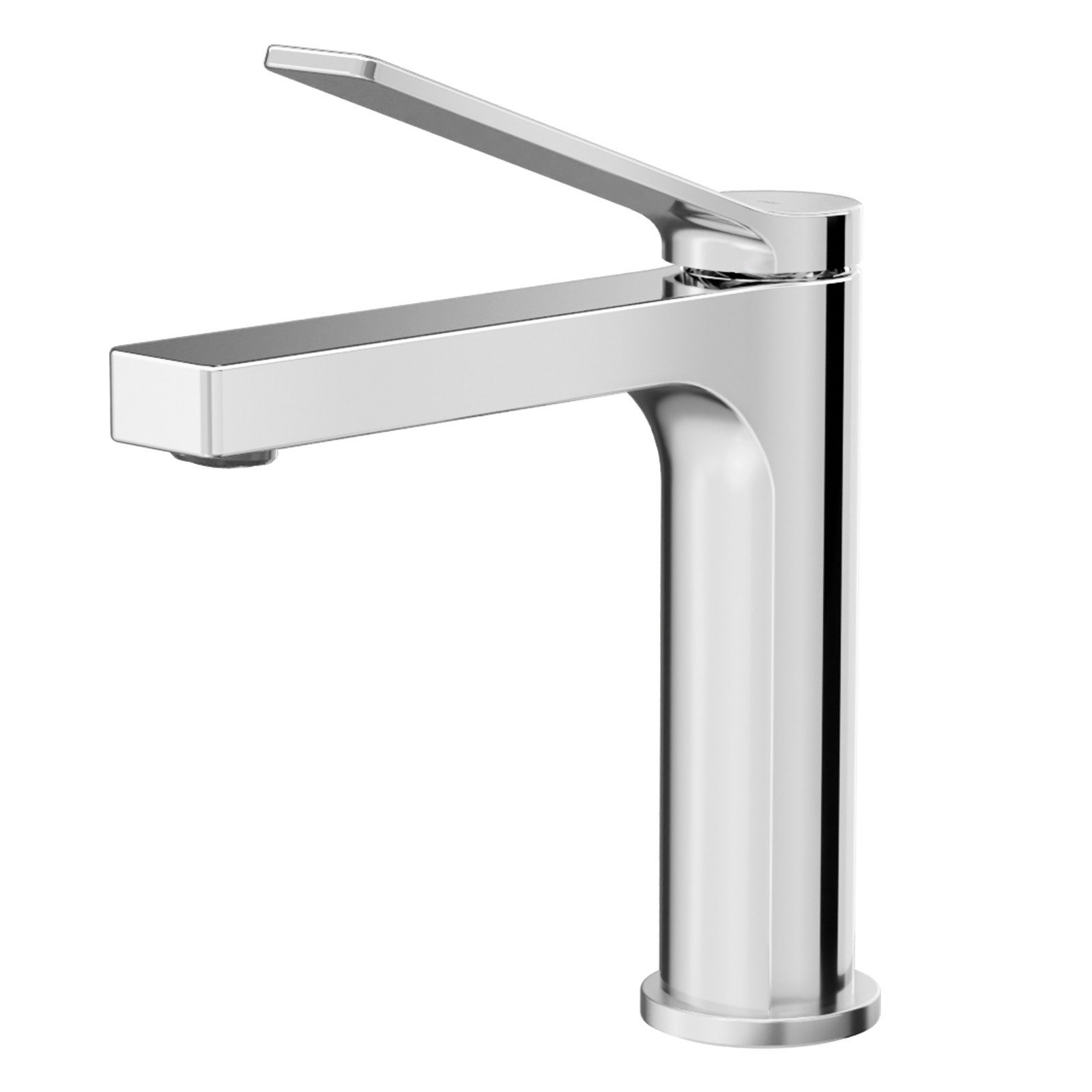 EMKE Waschtischarmatur Badezimmer Mischbatterien Einhebel Wasserhahn für Aufsatzbecken Kupfer (Mischbatterie) Höhe 12,5 cm, mit heißes und kaltes Wasser, chrom/Schwarz/Rose Gold/Weiß