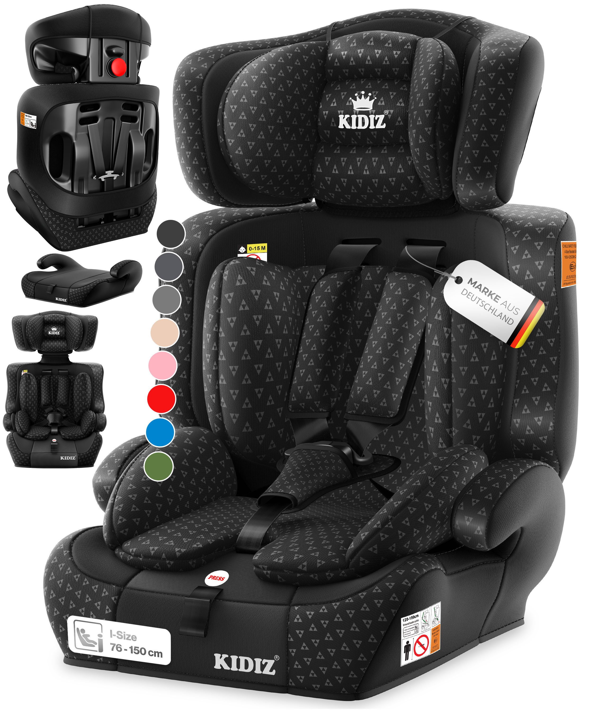 KIDIZ Autokindersitz, Autokindersitz Kindersitz Kinderautositz Autositz Sitzschale