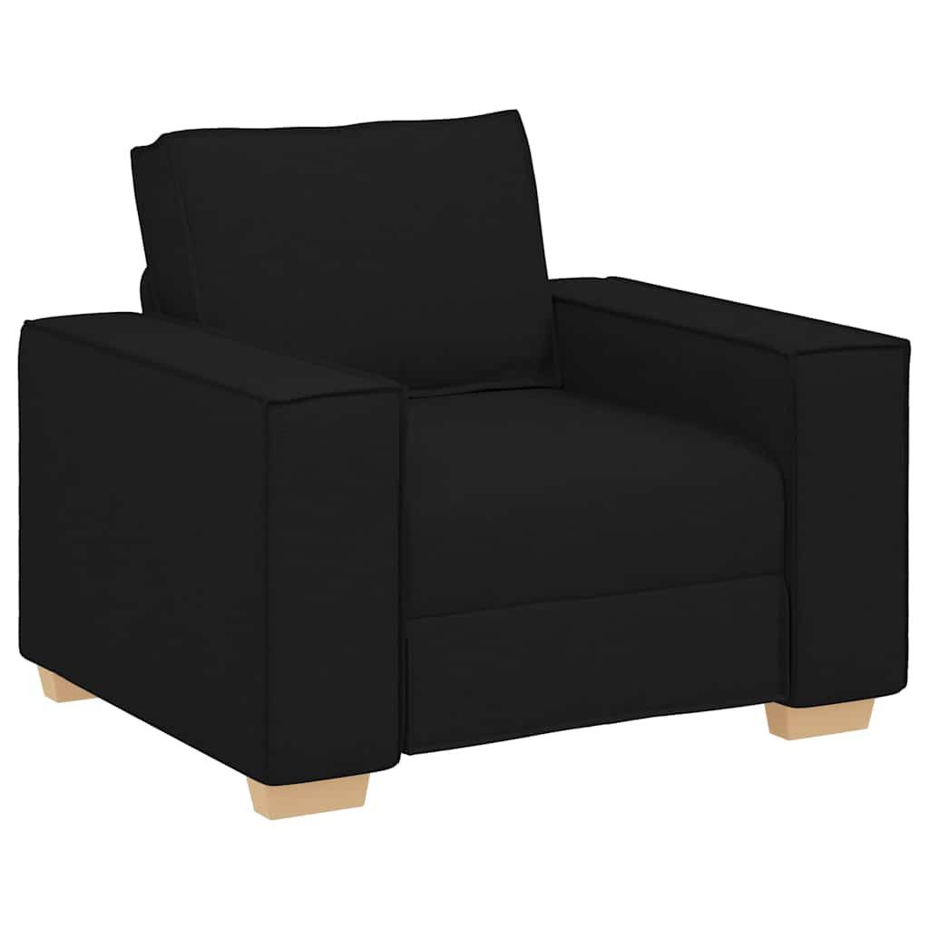 vidaXL Sofa Sofa Stuhl Schwarz 100x78x84 cm Stoff, 1 Teile