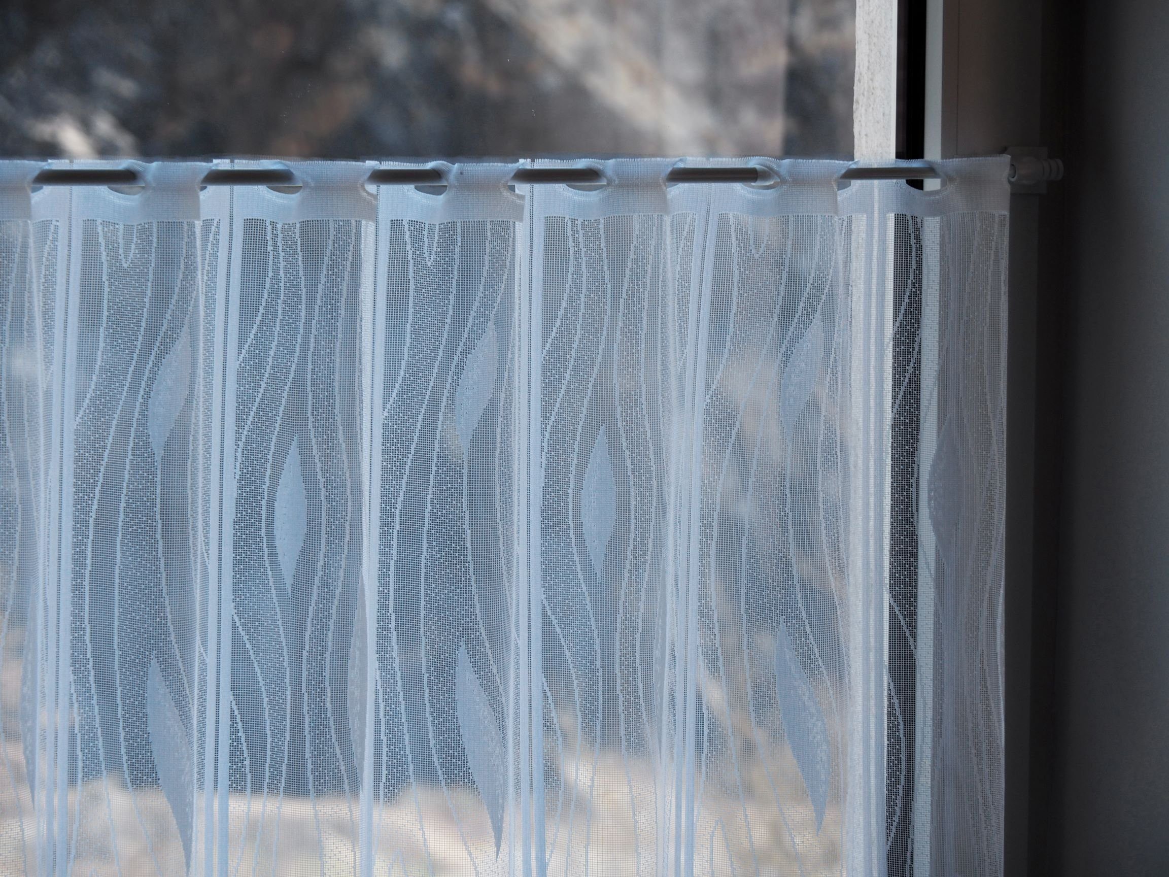 dekondo Scheibengardine "Swing", Kurzstore, Bistrogardine, Panneaux – 50x16 günstig online kaufen