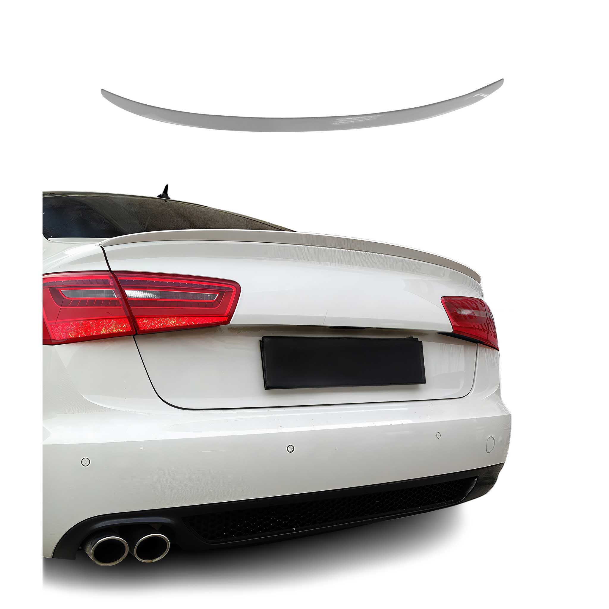 OMAC Heckstoßstange Heckspoiler Heckflügel für Audi A6 Limo C7 2011-2018 Farbe LY9C ABS, 1-St.