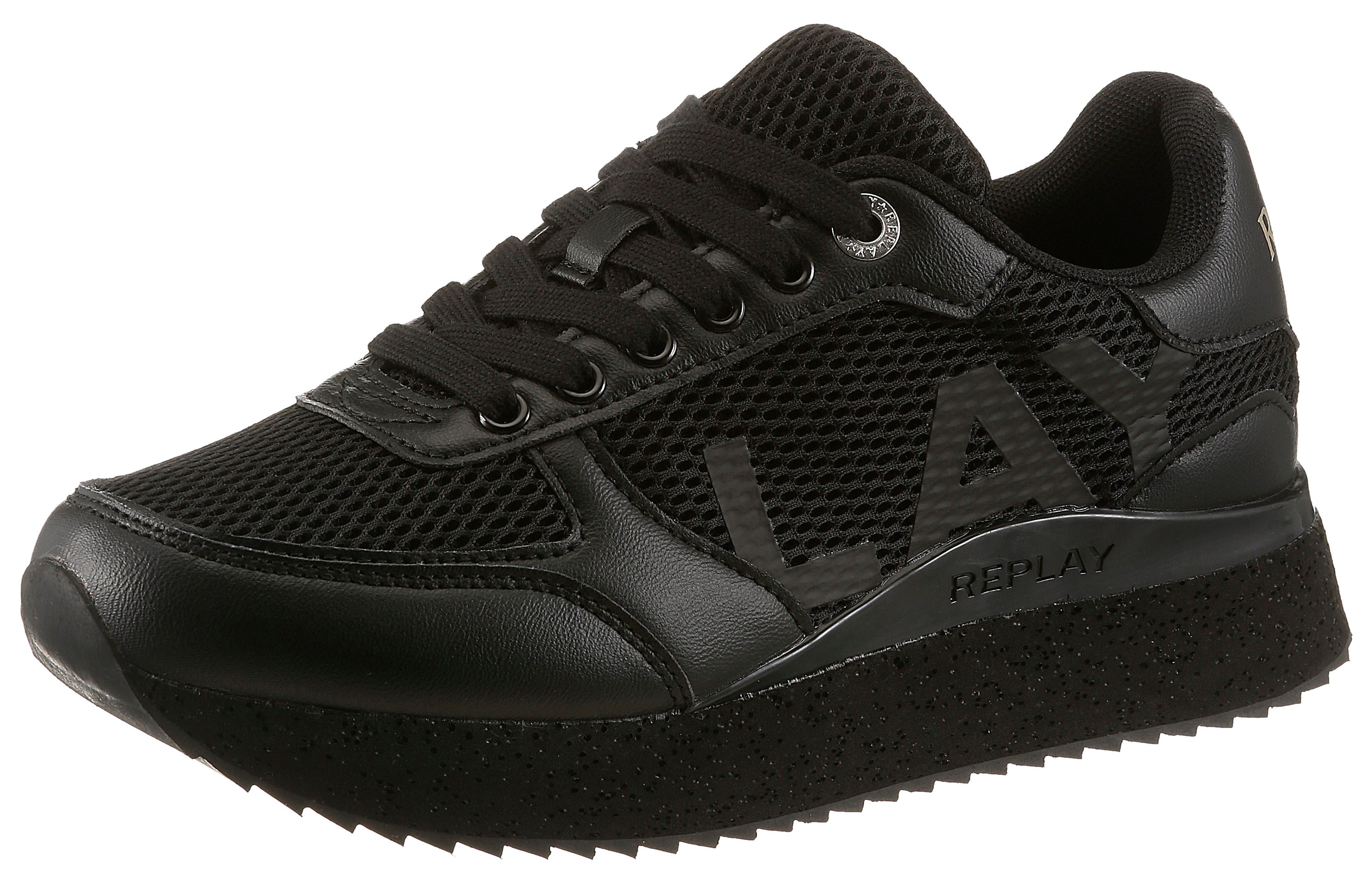 Replay Plateausneaker Trend-Sneaker, Freizeitschuh, Halbschuh mit Logoschriftzug seitlich