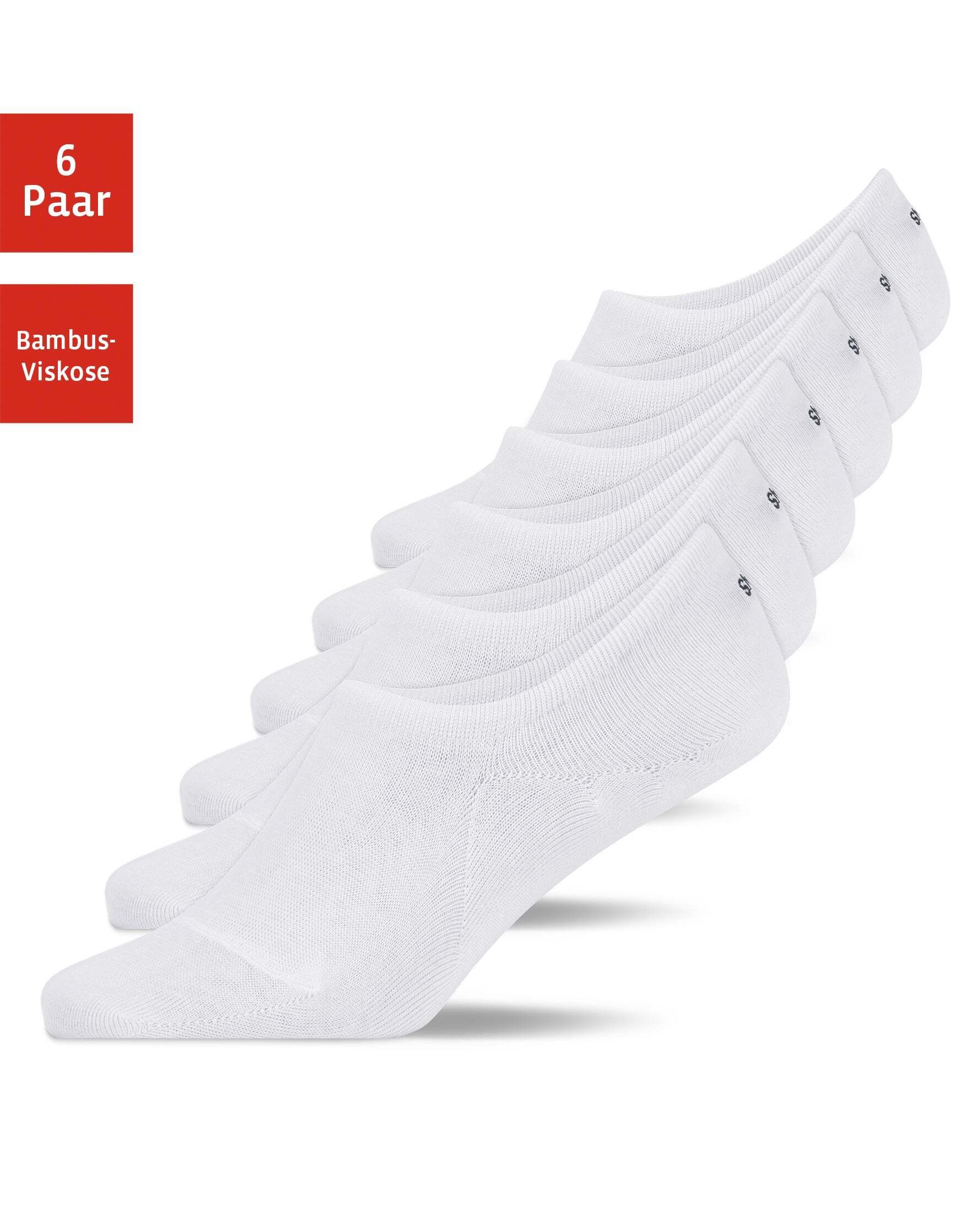 SNOCKS Füßlinge Kurze Socken aus Viskose für Herren & Damen (6-Paar) unsichtbar im Schuh, perfekt für den Sommer