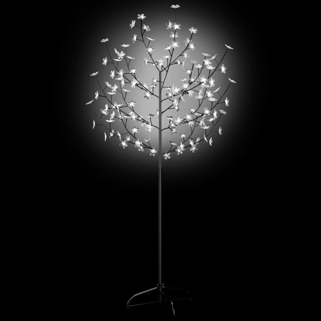 Weihnachtsbaum 120 Kirschblüten vidaXL LEDs Licht Dekolicht cm Kaltweißes 150