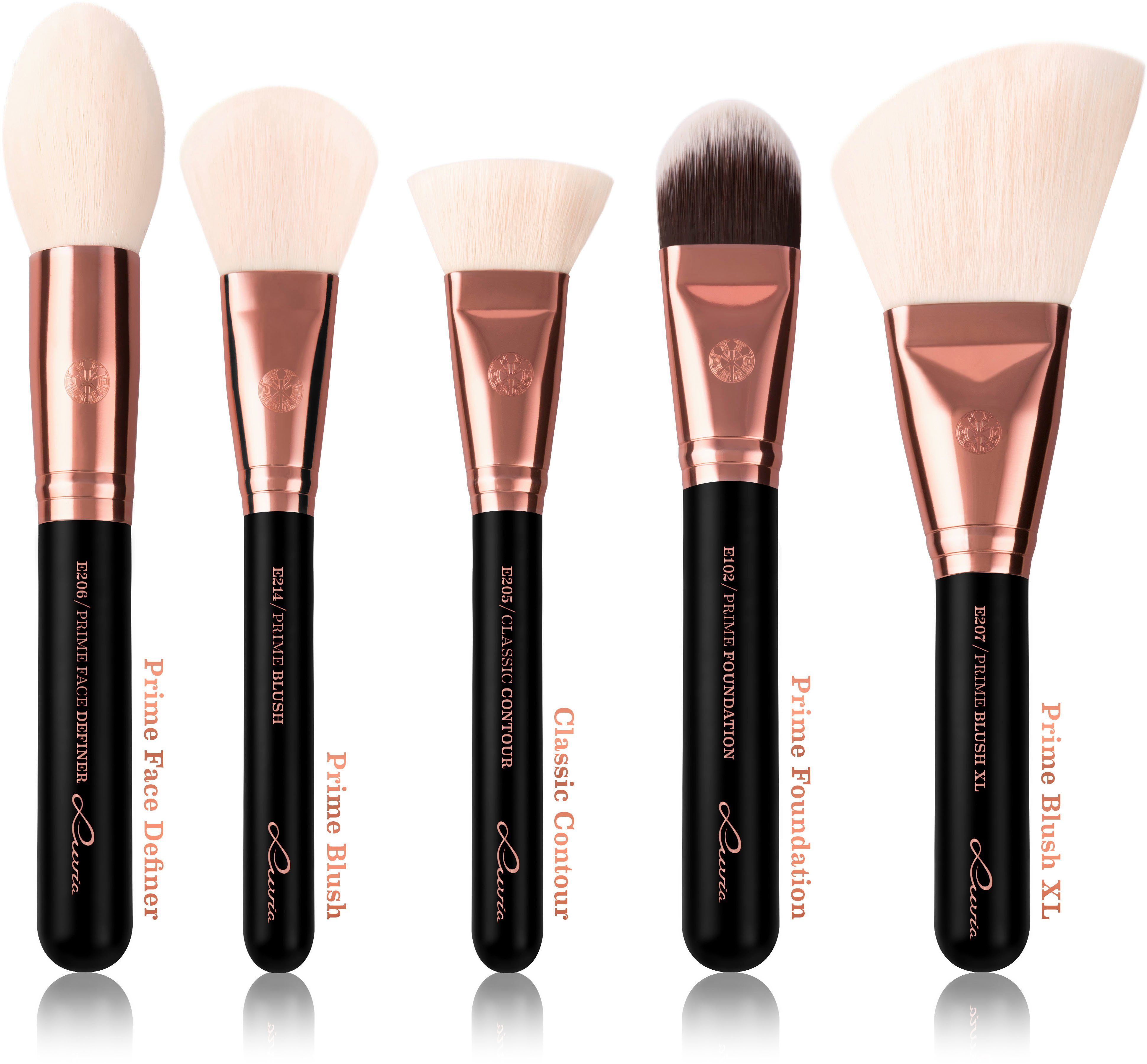 Luvia Cosmetics Kosmetikpinsel-Set EXPANSION SET - BLACK DIAMOND, 10 tlg., 10 Pinsel, Nurai-Pinselhaar, perfekt für jeden Anlass, vegan.