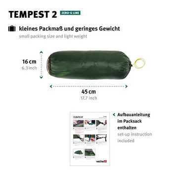 Wechsel Tunnelzelt Trekkingzelt Tempest 2 Personen Tunnel, Camping Fahrrad Biwak Zelt 2,19kg