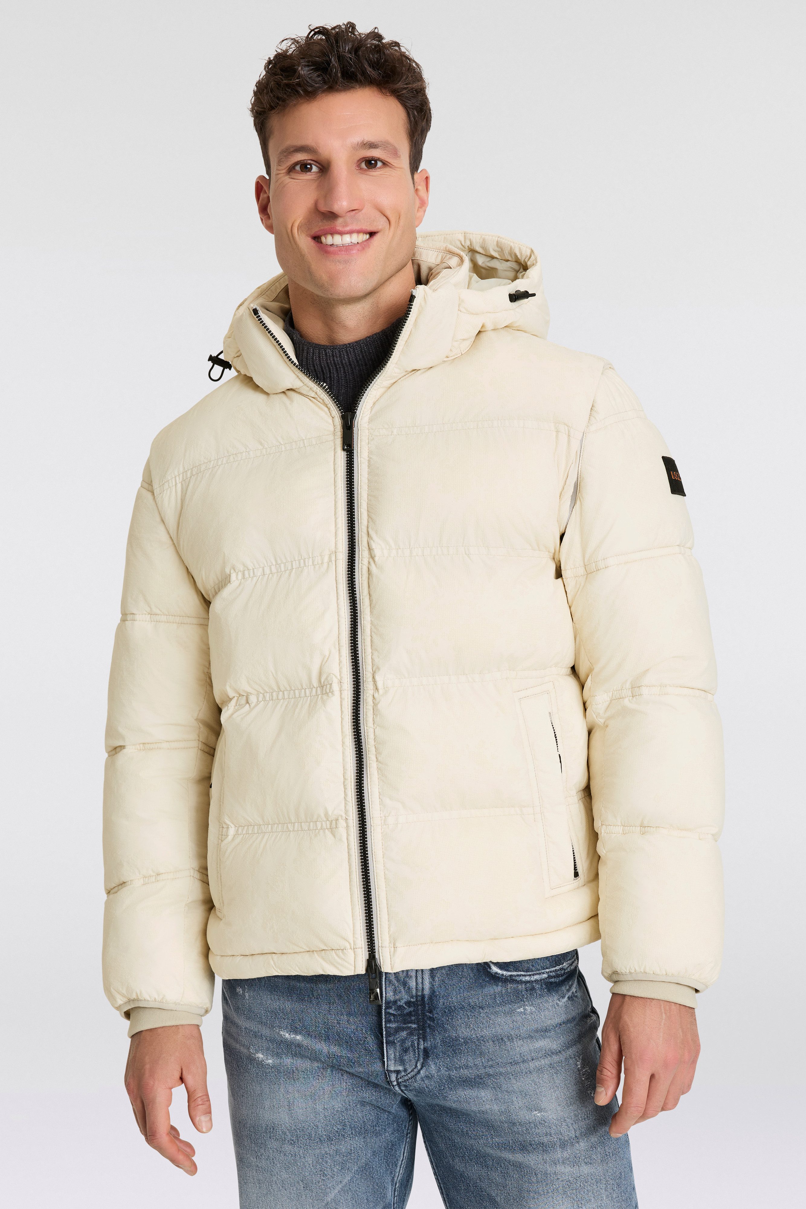 BOSS ORANGE Steppjacke Obark mit integriertem Stehkragen