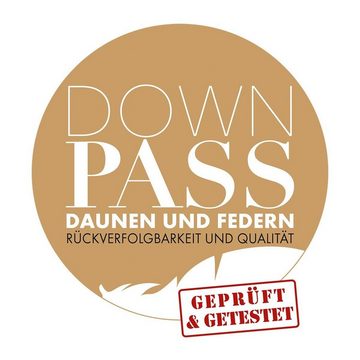 Daunenbettdecke, Comfort leicht, BETTWARENSHOP, Füllung: 60% Daunen 40% Federn