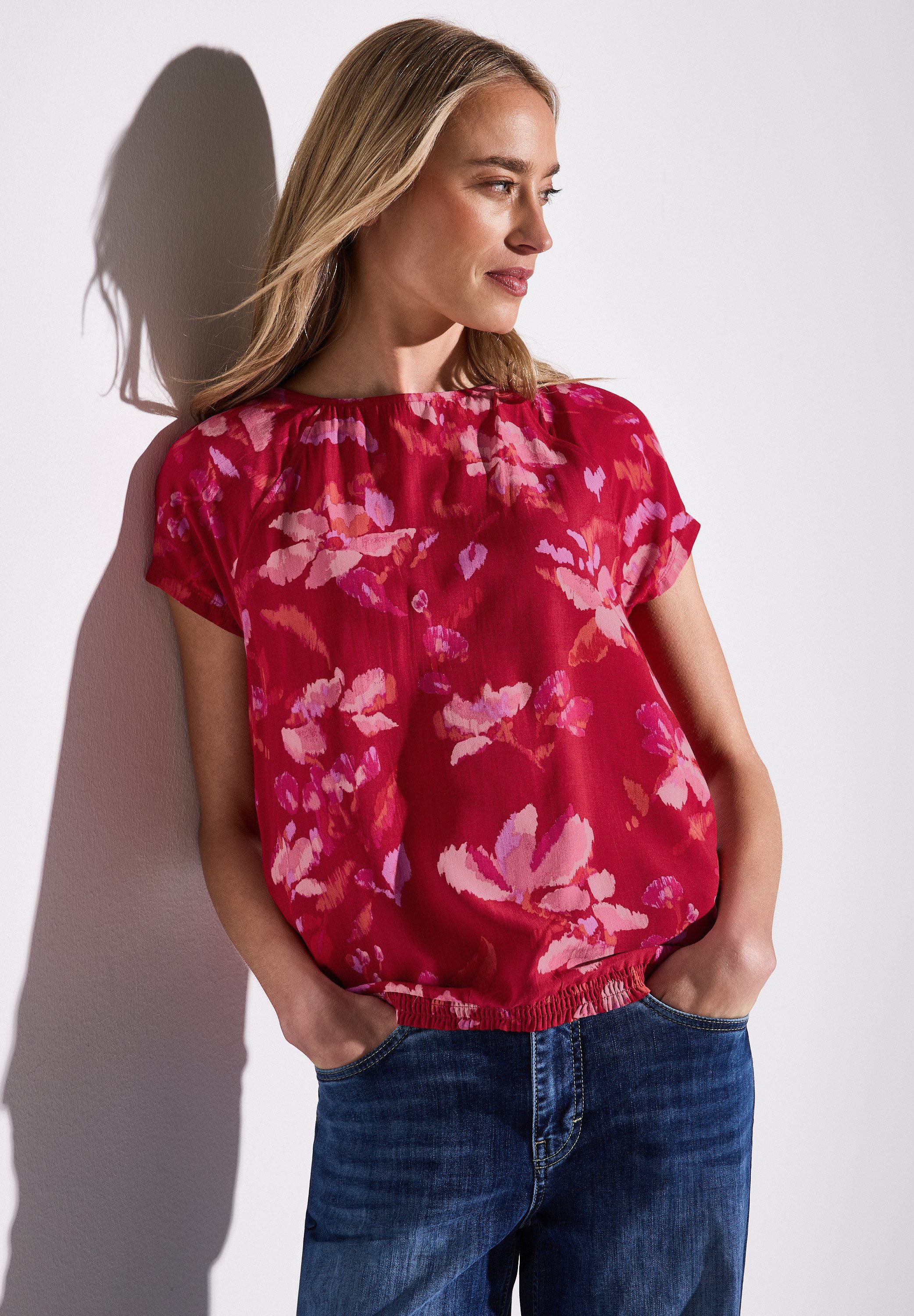 STREET ONE Print-Shirt mit floralem Muster günstig online kaufen