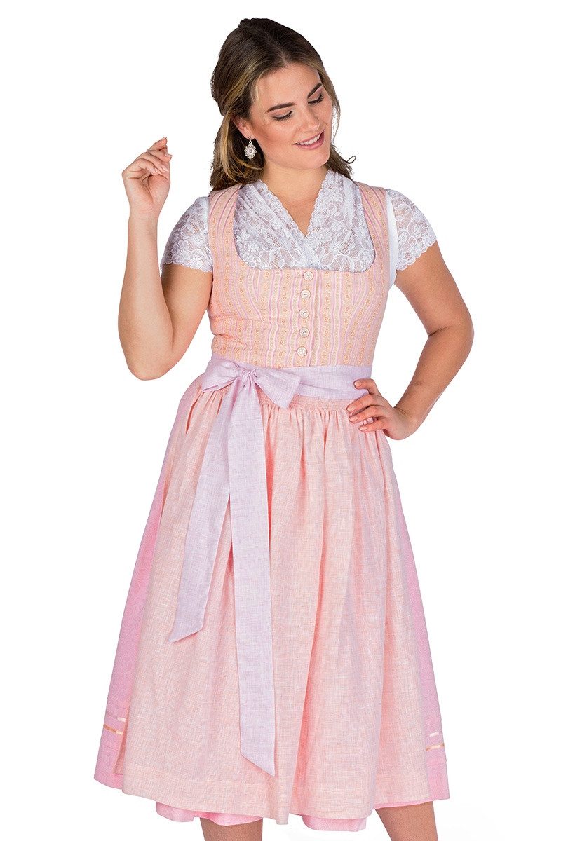 Dirndl Midi Dirndl 2tlg. - PILLERSEE - rosé/apricot