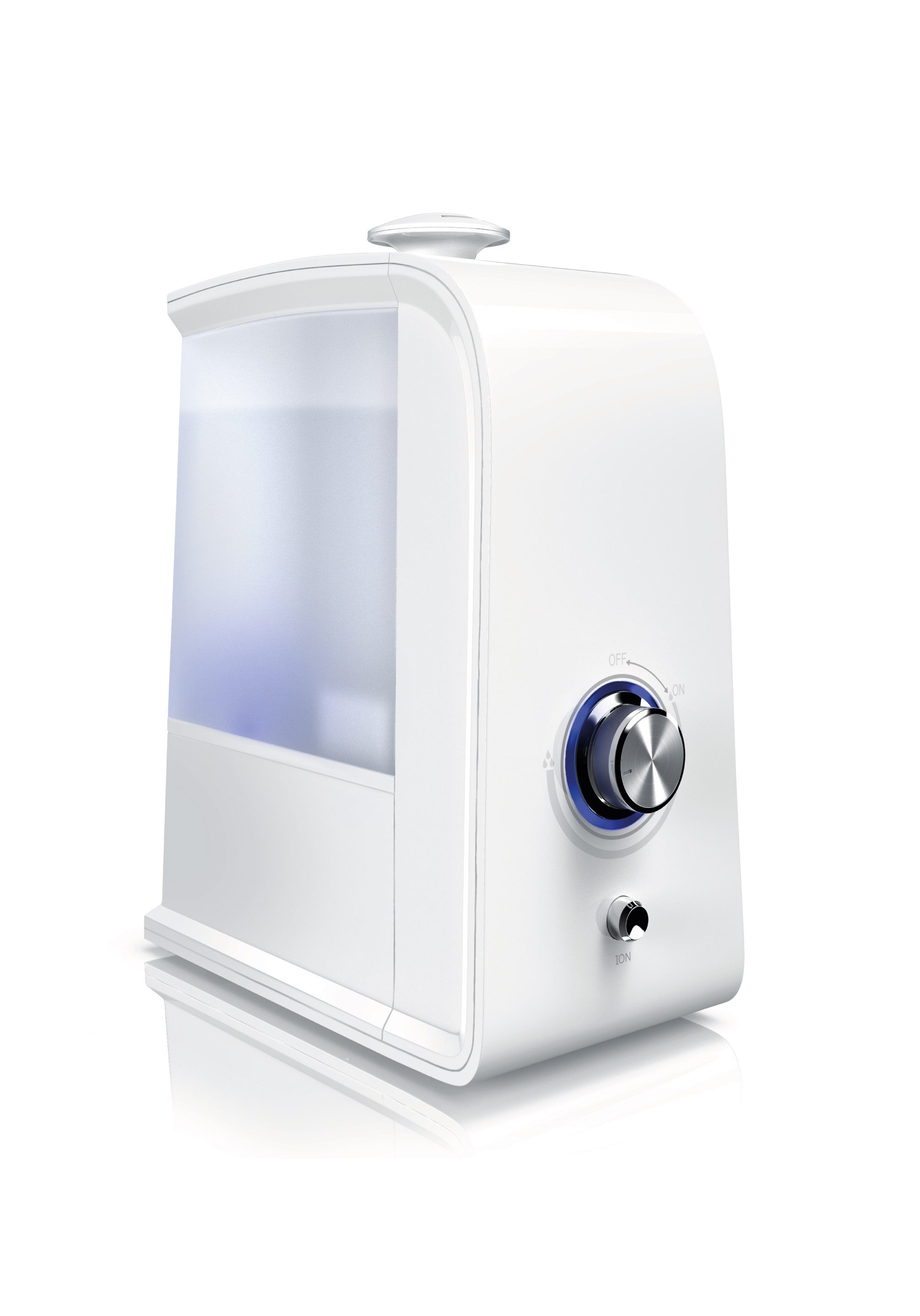 Arendo Luftbefeuchter, 3,5 l Wassertank, Raumbefeuchter mit Ionisierung & Ultraschall, Geruchsneutralisation