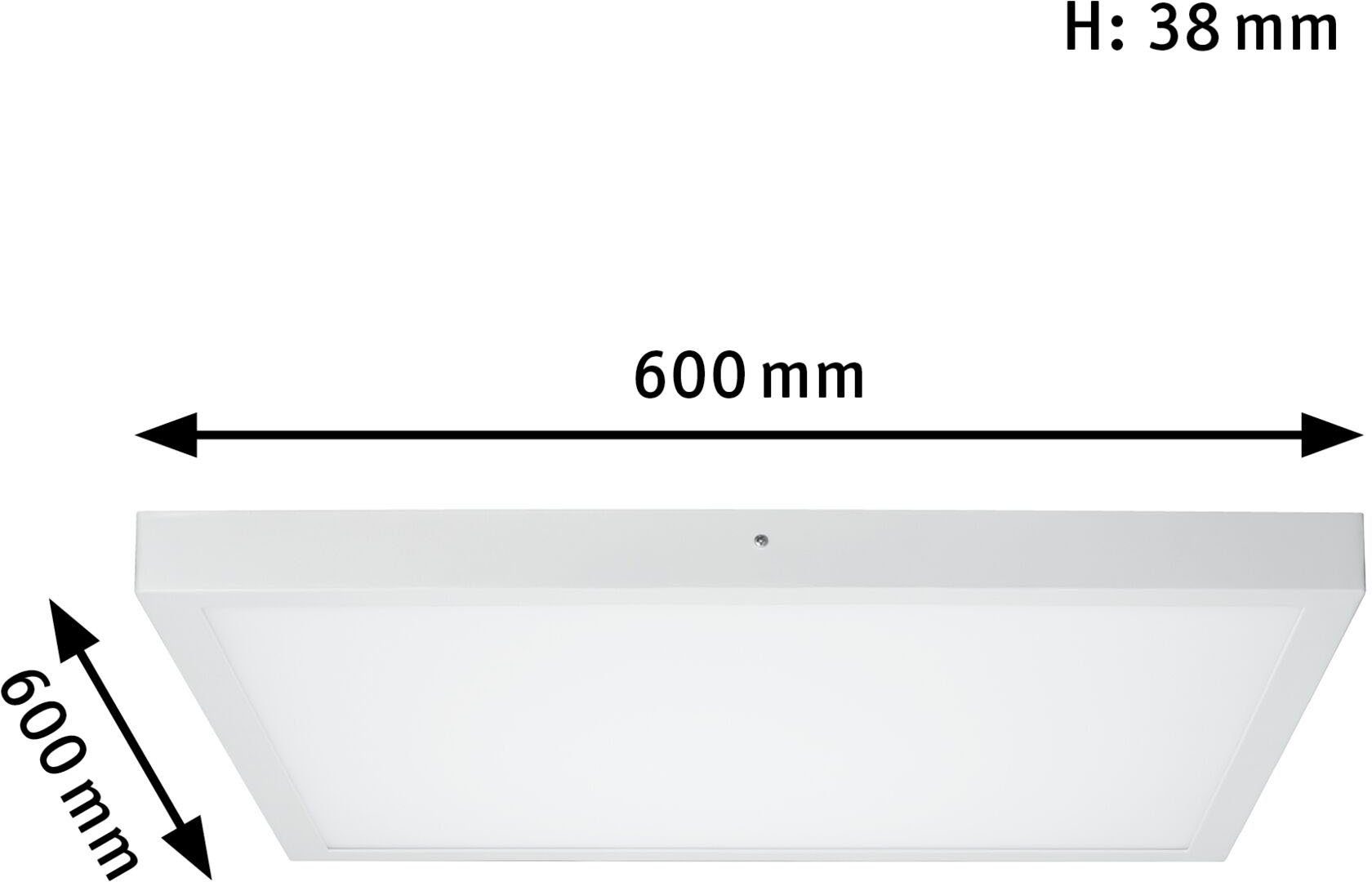 Warmweiß LED LED integriert, Paulmann Lunar, fest Panel