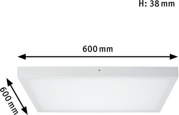 Paulmann LED Panel Lunar, LED fest integriert, Warmweiß
