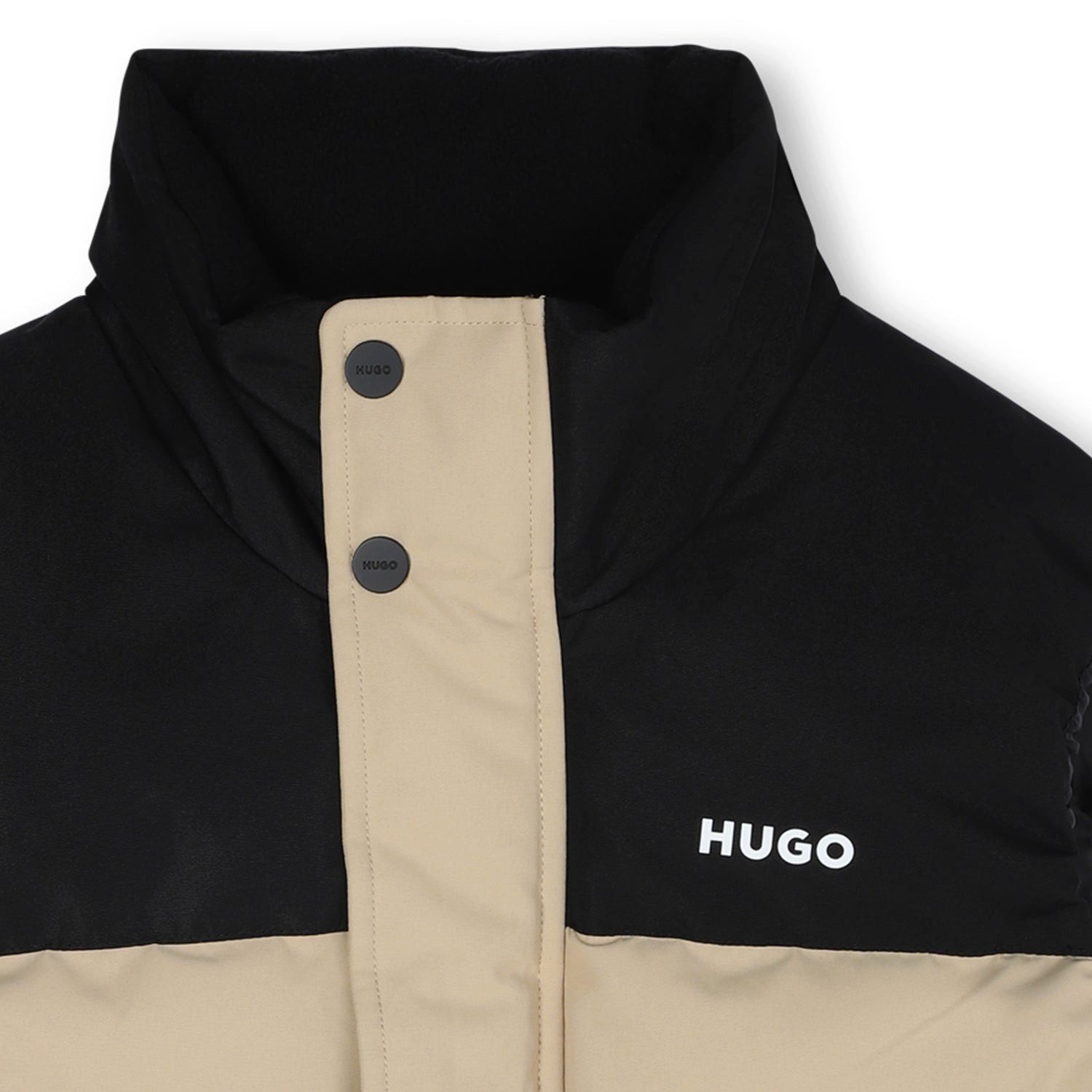 HUGO Steppweste HUGO warme Steppweste beige/schwarz