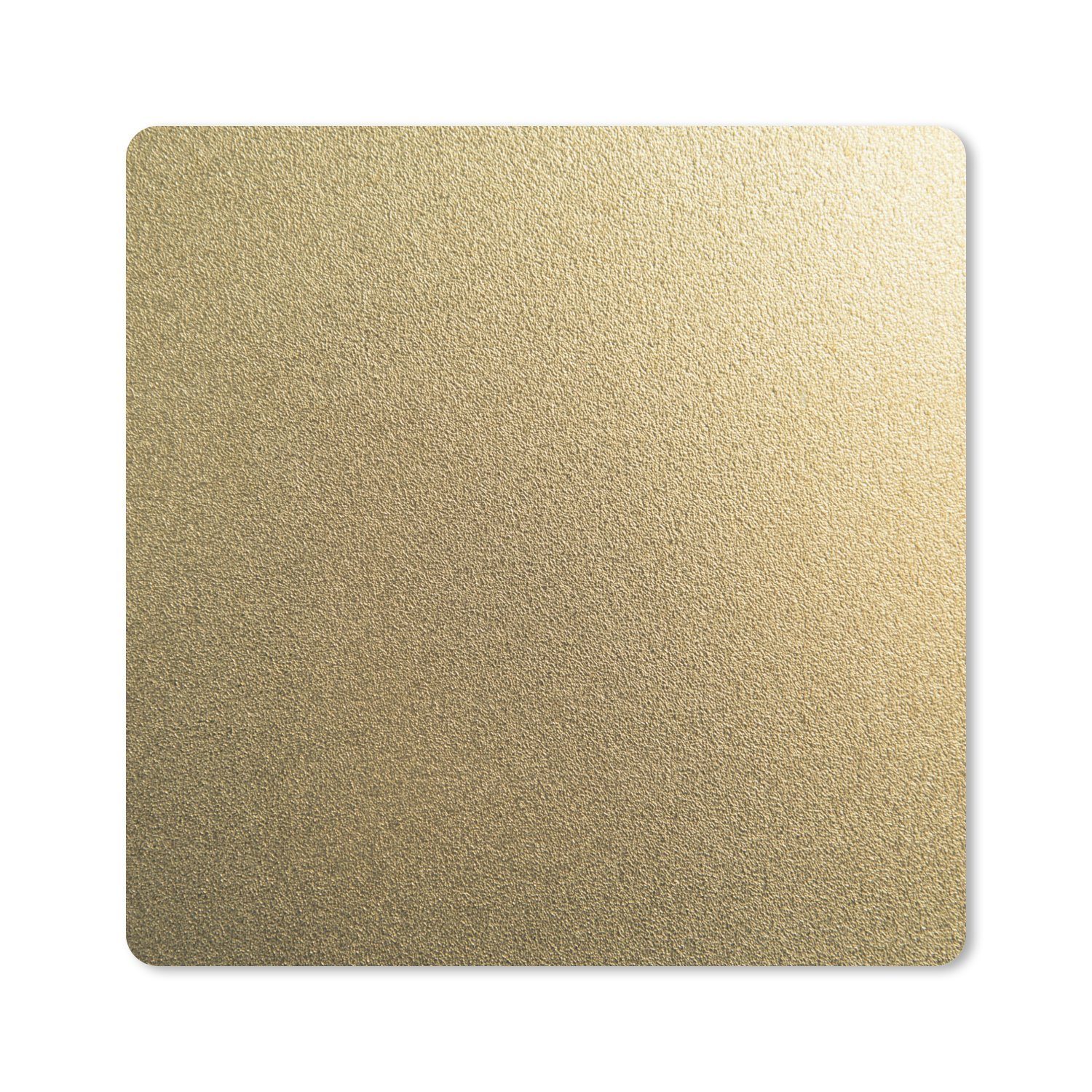 MuchoWow Mauspad Metall - Gold - Design - Struktur - Chic (1-St), Mousepad, Schreibtisch Zubehör, Deko, 20x20 cm