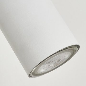 hofstein Wandleuchte »Gambellara« verstellbare Wandlampe aus Metall in Weiß, ohne Leuchtmittel, GU10, Leselampe mit verstellbarem Lesearm & An- & Ausschalter