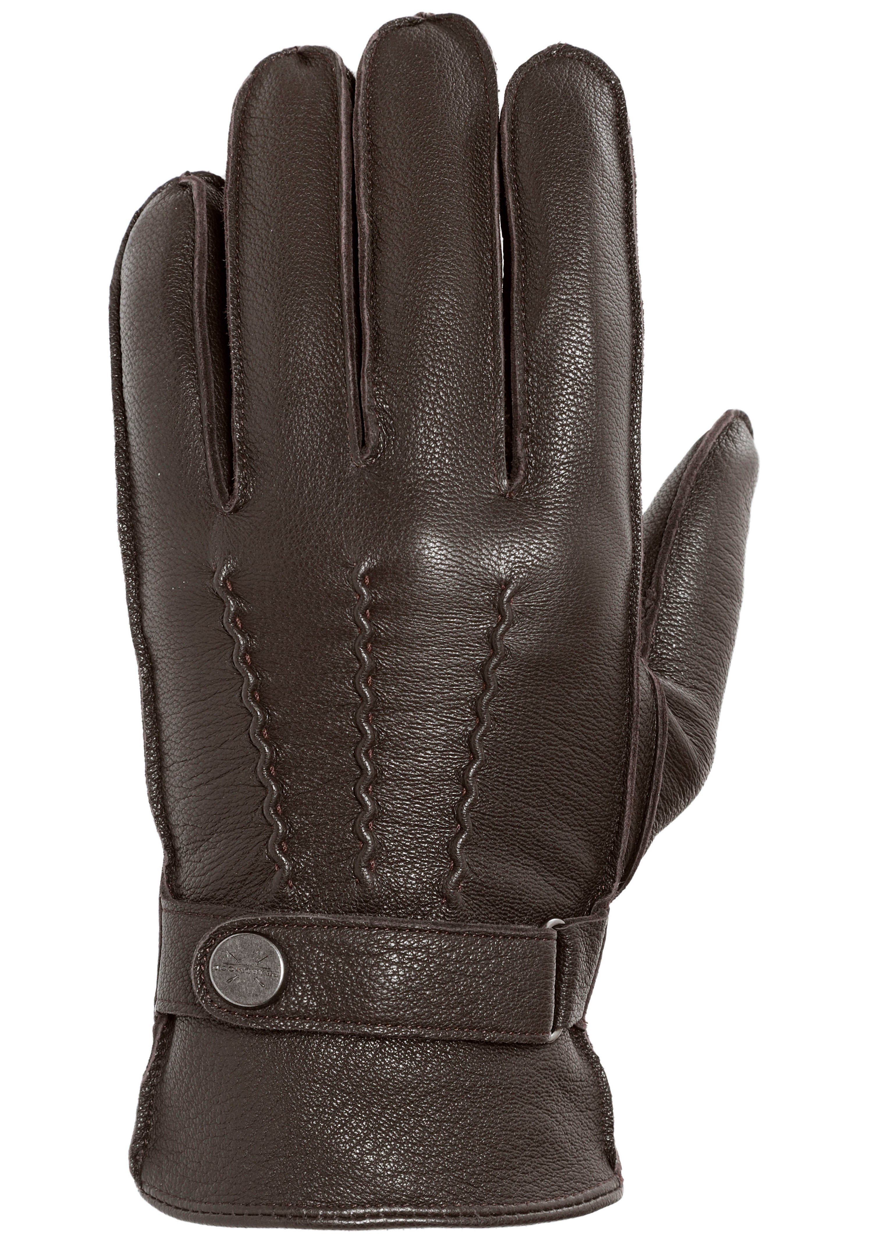 PEARLWOOD Lederhandschuhe Planar Verstellbarer Lederriegel günstig online kaufen