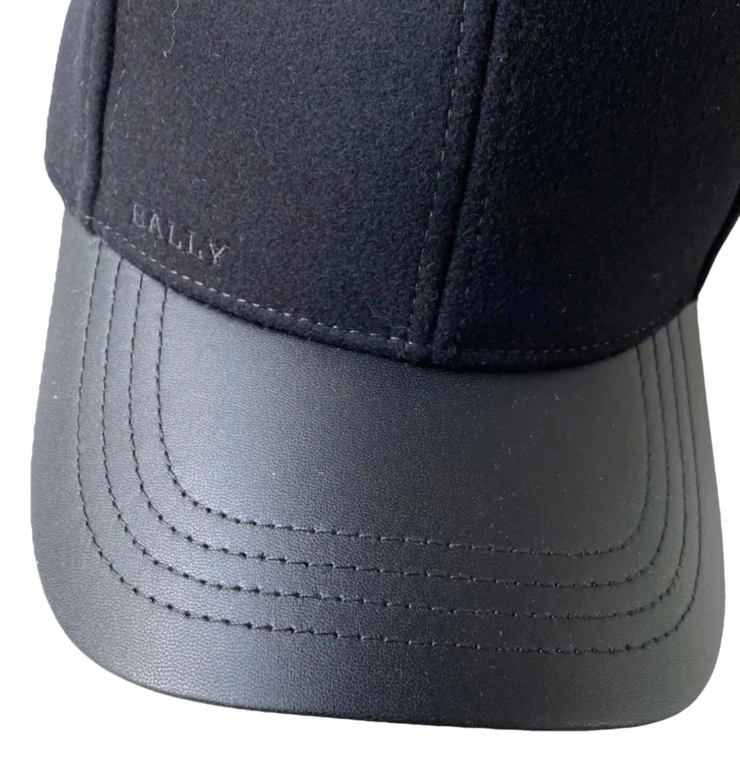 Bally Baseball Cap 1851 Unisex Wolle Cap Basebalkappe Basecap Made in Italy Verstellbarer Riemen hinten für individuelle Anpassung