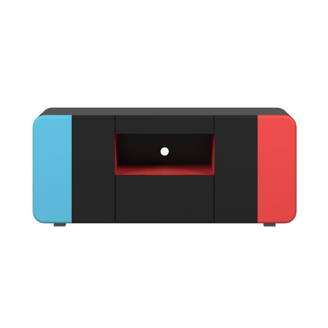 ebuy24 TV-Bank LevelUp TV Tisch 2 Türen, 1 Schublade, 1 Regal sch