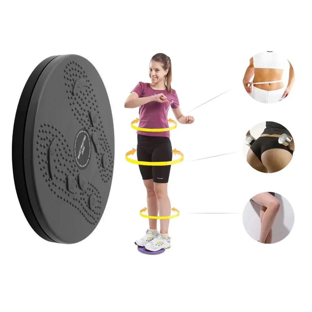 Sport-Knight® Koordinations-Trainingssystem Drehtrainer mit Magnetmassage & Noppen, Bauch Beine Po Twister