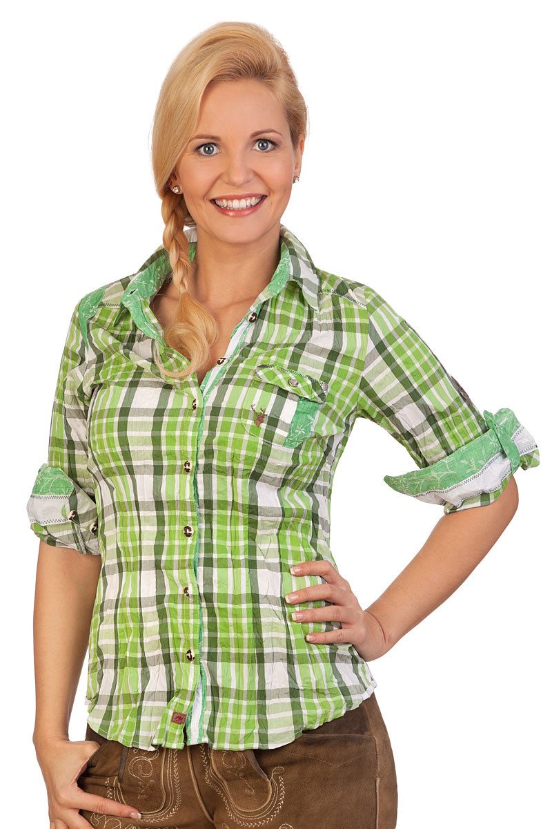 Trachtenbluse Trachtenbluse - WICKE LA - grün