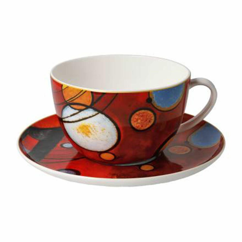 Goebel Tasse Kandinsky - Schweres Rot, Fine Bone China