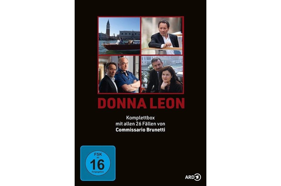 Leonine DVD Donna Leon: Commissario Brunetti Komplettbox (26 Filme auf 13 DVDs)