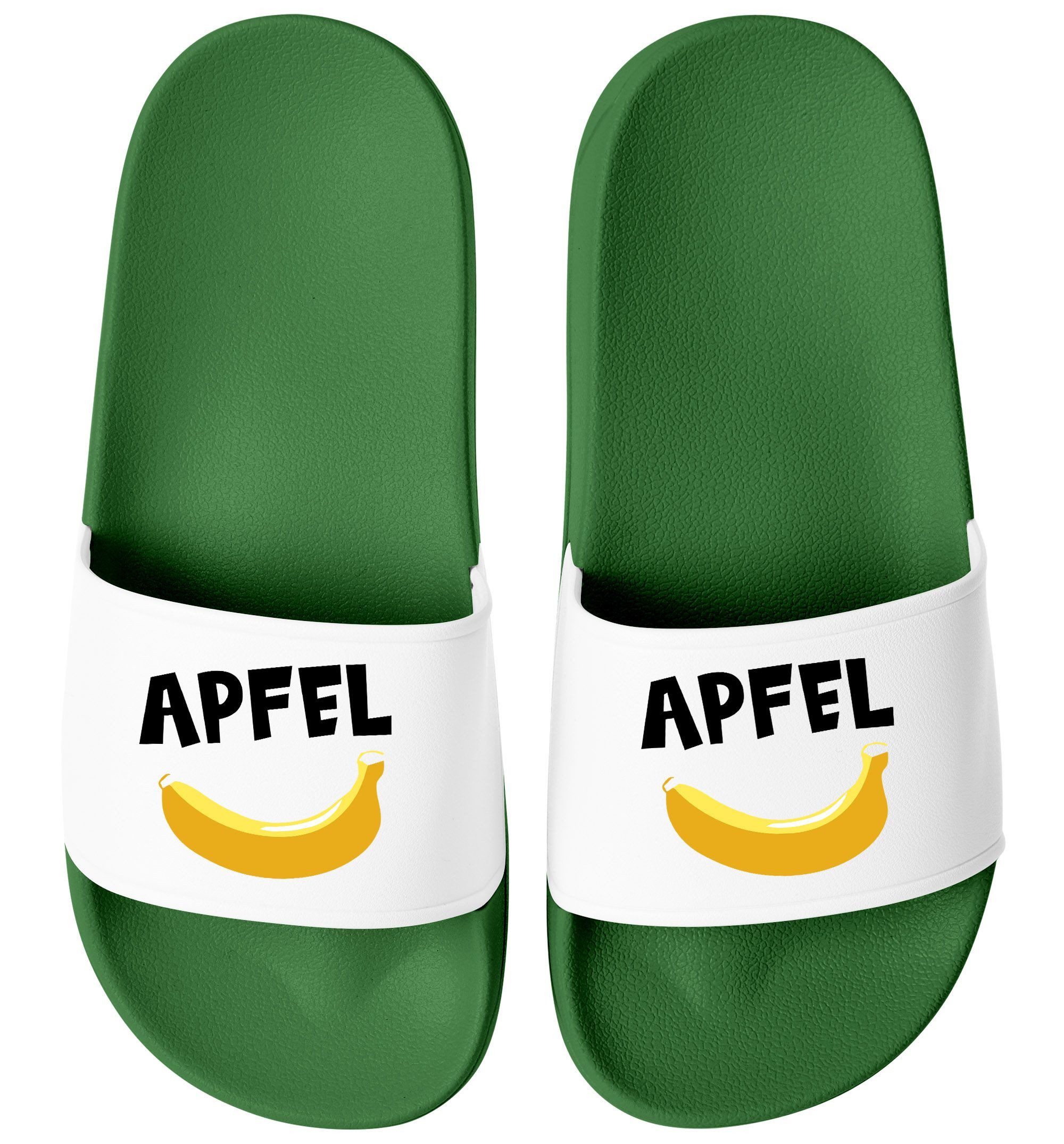 MoonWorks Moonworks® Badeschlappen mit Apfel-Banane Motiv günstig online kaufen
