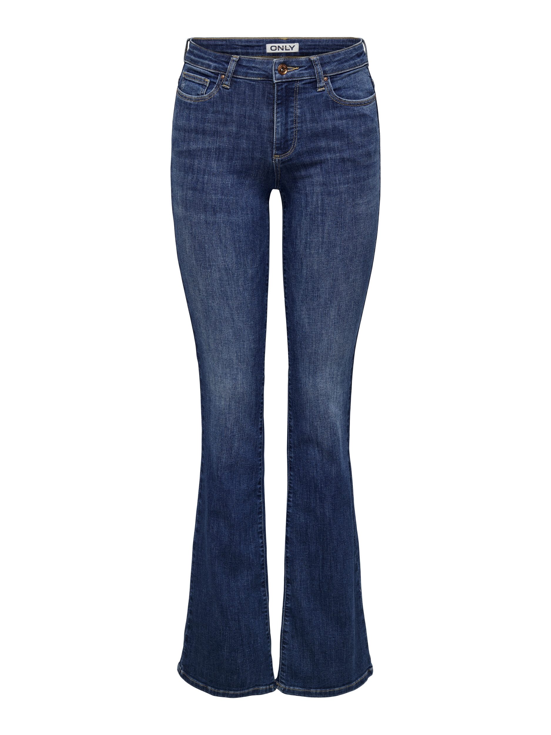 ONLY Bequeme Jeans ONLANN MID FLARED DNM SOO615 NOOS günstig online kaufen