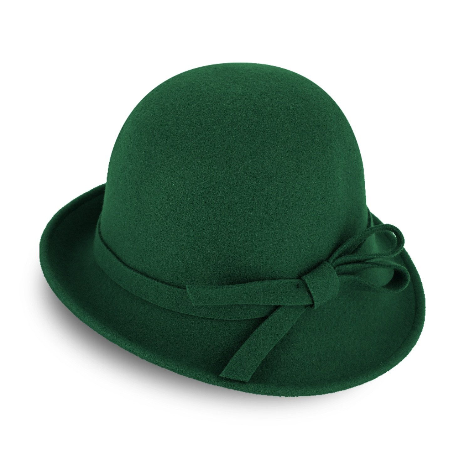 Fiebig Filzhut Unifarbener Wollfilzhut in asymmetrischer Glocke-Form günstig online kaufen