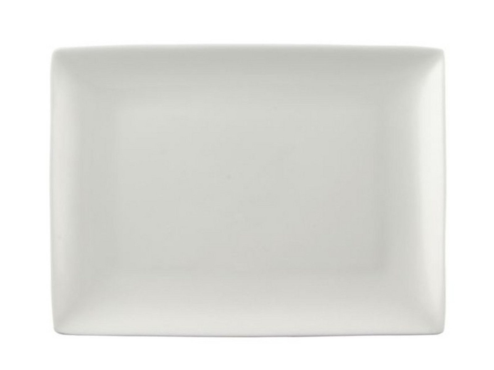 Rosenthal Servierplatte Jade Weiss Platte eckig 25 cm, Bone China, (Platten), Platten