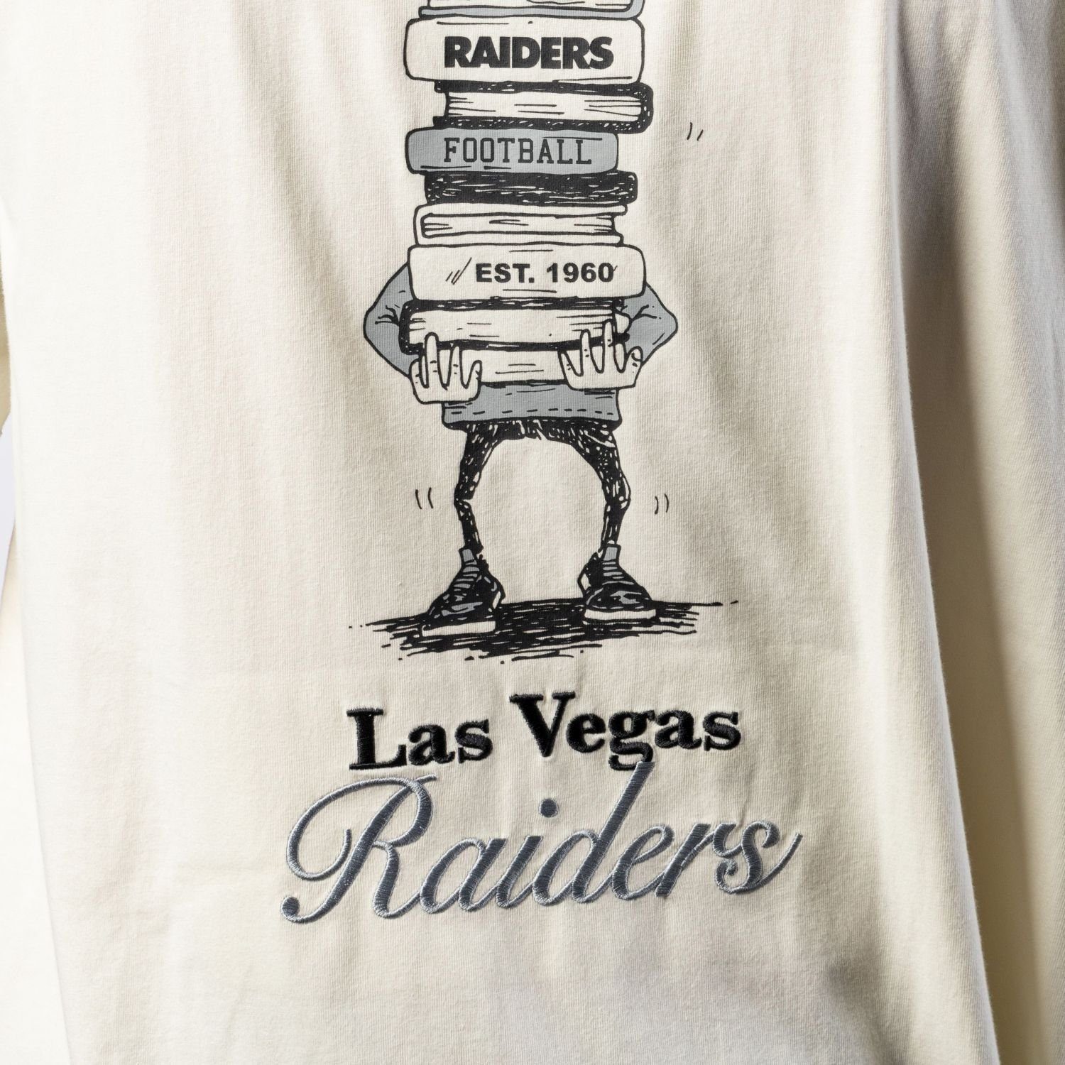 Raiders New Las Era Vegas Print-Shirt BOOK CLUB Oversized