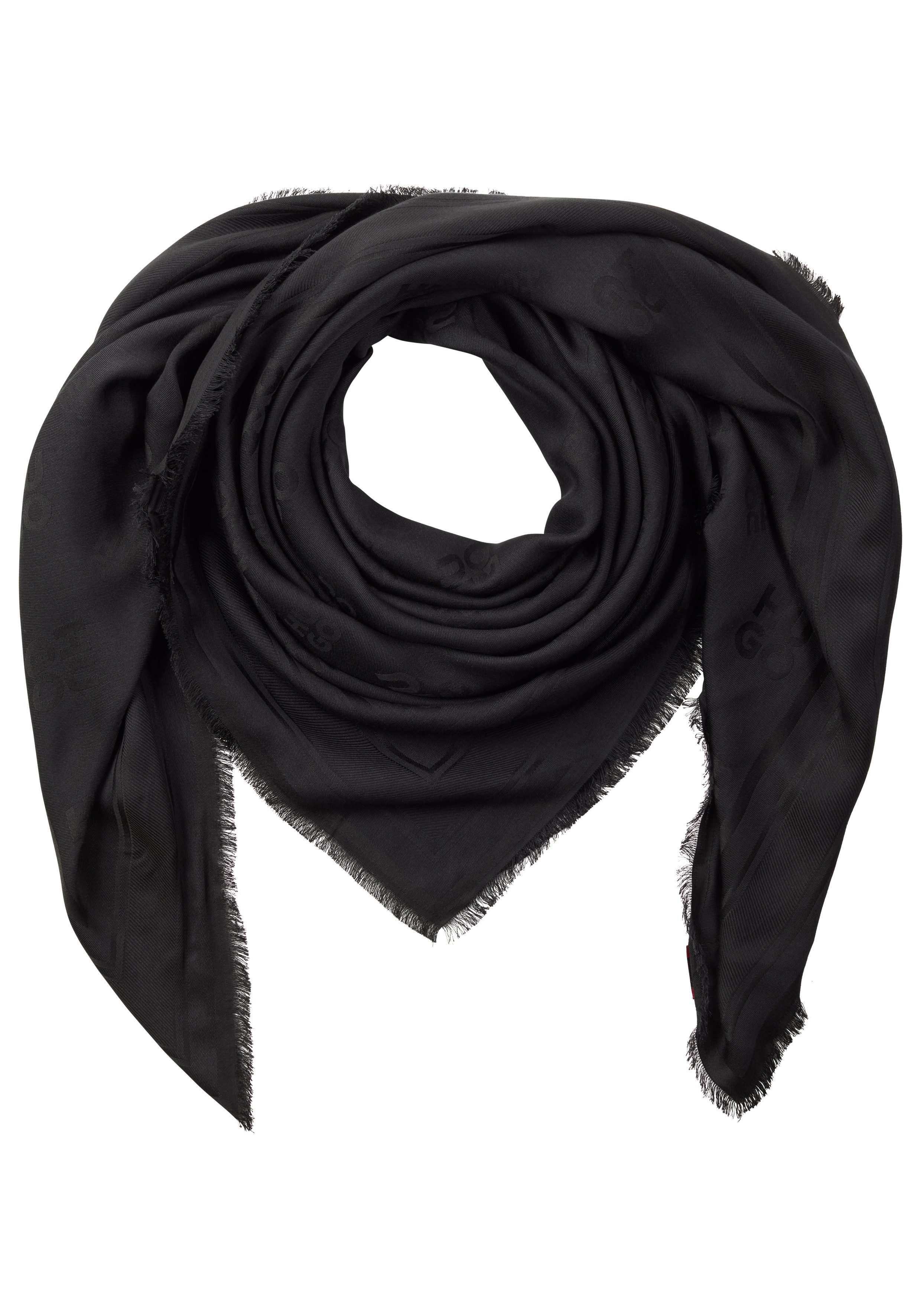 HUGO Schal Alyin, mit Print-Details günstig online kaufen
