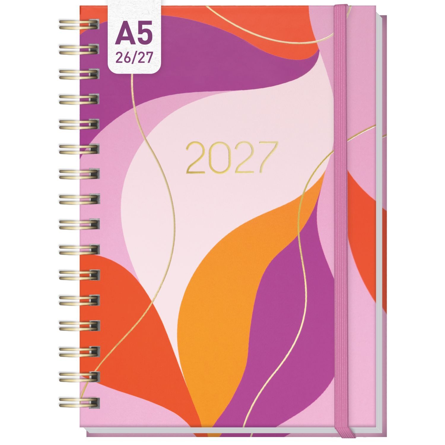 Häfft Terminkalender Lieblings-Timer 2026/2027 / 17 Monate / A5, Wire-O-Bindung