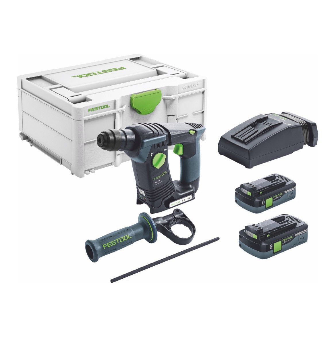 FESTOOL Akku-Bohrhammer BHC 18 HPC 4,0 I-Plus Akku Bohrhammer 18 V 25 Nm 1,8 J SDS Plus Brush