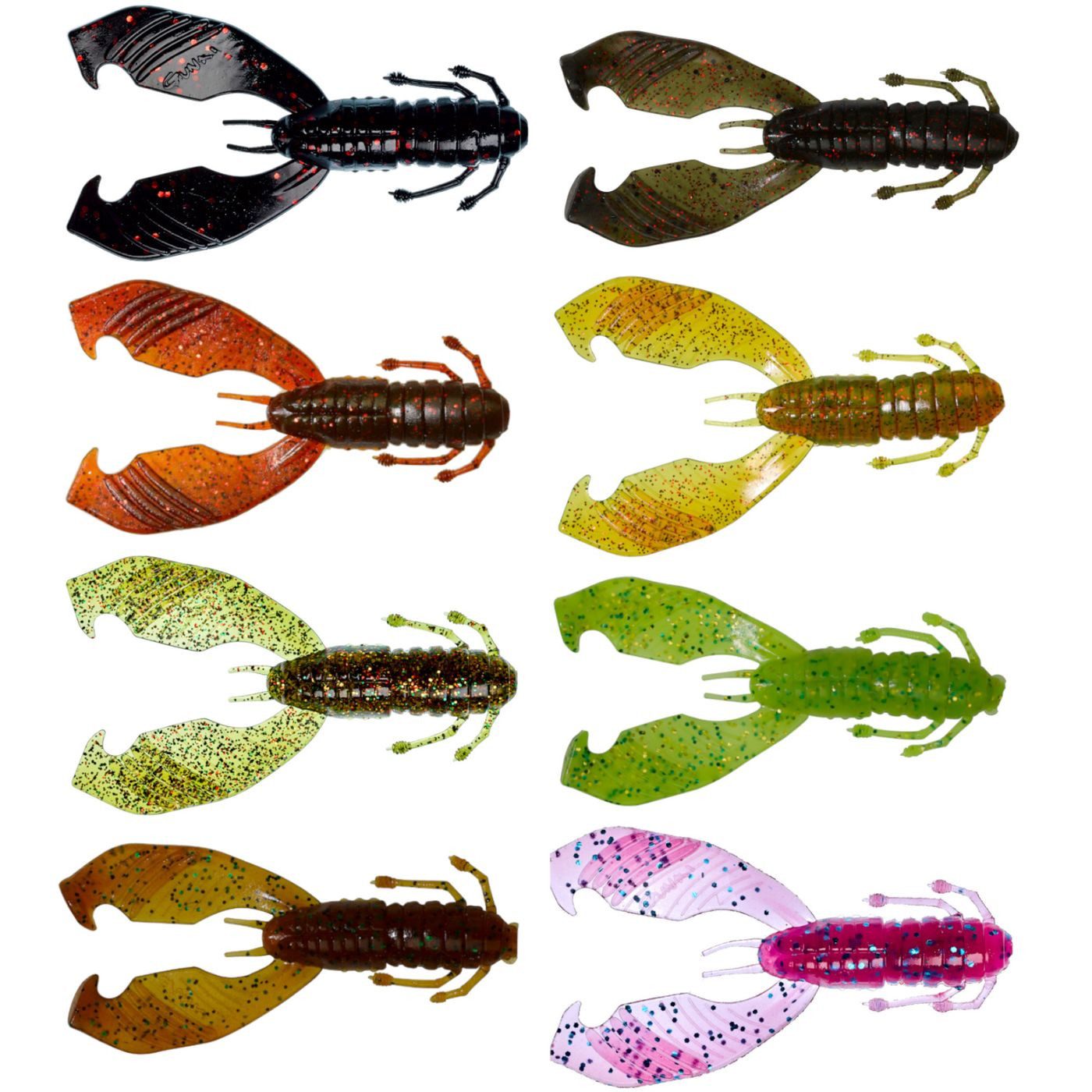 Gunki Fishing Kunstköder Gunki Boogie Craw 7,5cm 4,51g - 10 Gummikrebse