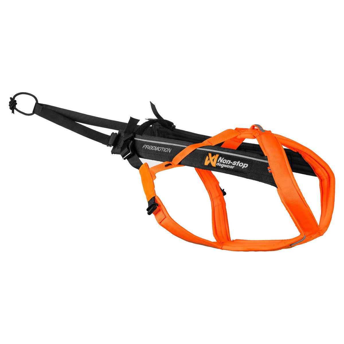 Non-stop dogwear Hunde-Geschirr Zuggeschirr Freemotion Harness 5.0 schwarz/orange