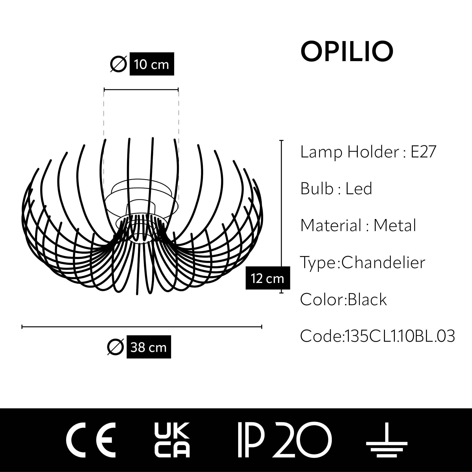 squidlighting ohne Opilio, Leuchtmittel Deckenleuchte