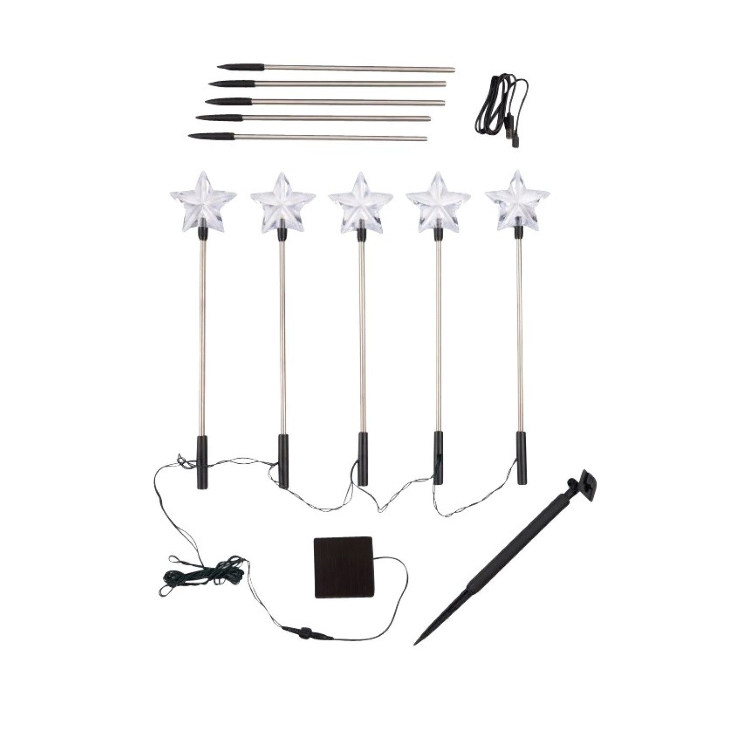 Online-Fuchs Gartenstecker - Solarleuchten, 5 Sterne günstig online kaufen
