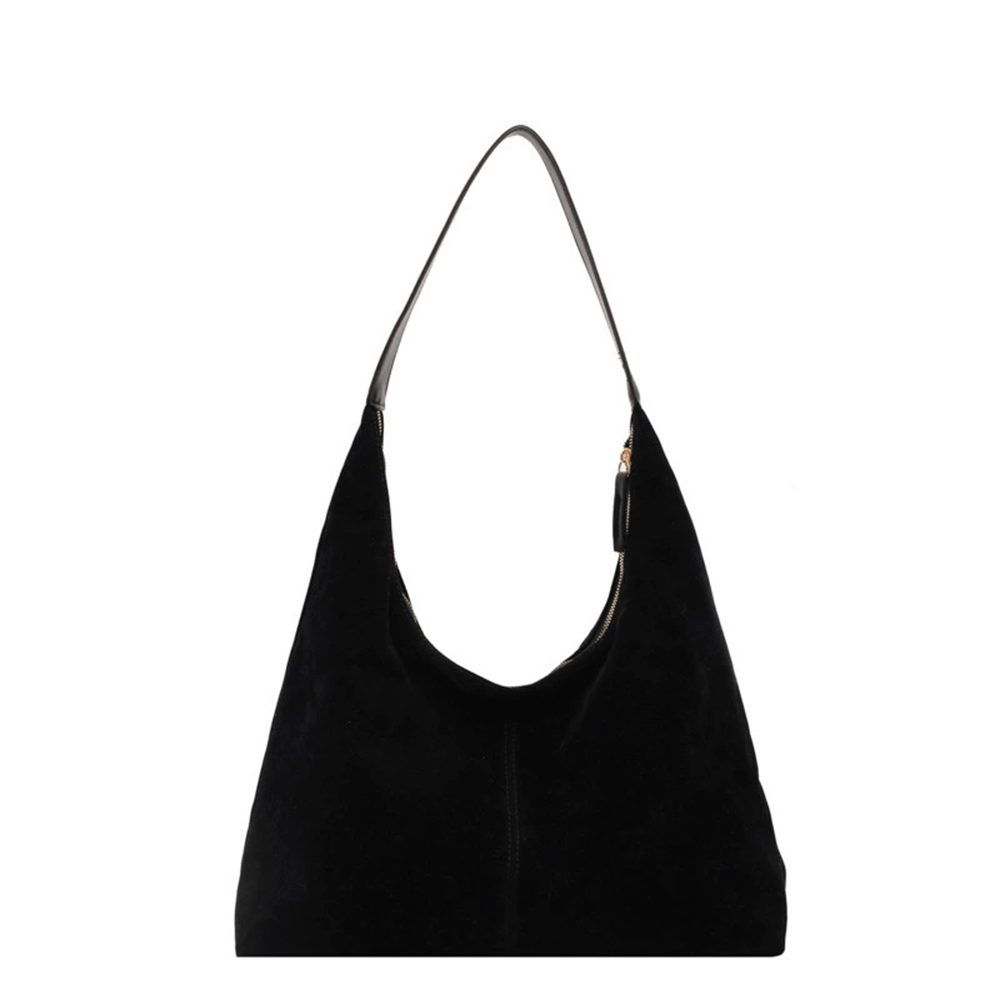 Oemmn Schultertasche Damen-Tote-Bag aus Wildleder,Schultertasche für Damen, Herbst-Unterarmtasche,Arbeitshandtasche, Reisetasche aus Wildleder